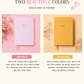Undated Weekly Planner & Creative Journal | A5 Linen Planner with Dot Grid Pages