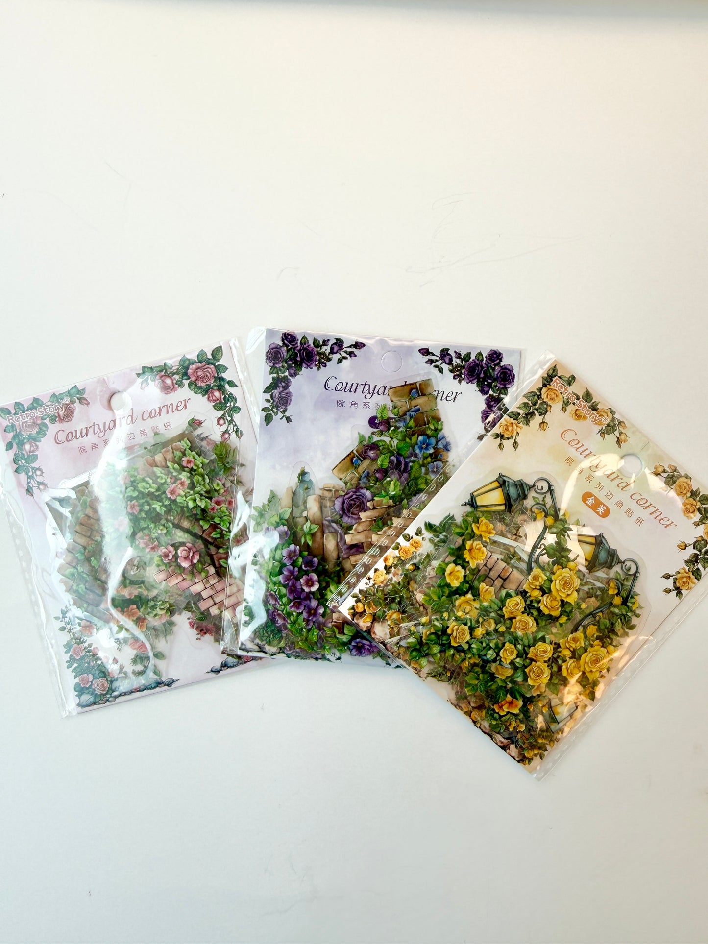 Secret Garden Clear Sticker Pack | Transparent Floral Stickers