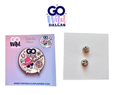 Exclusive Go Wild Dallas Llama Hard Enamel Pin