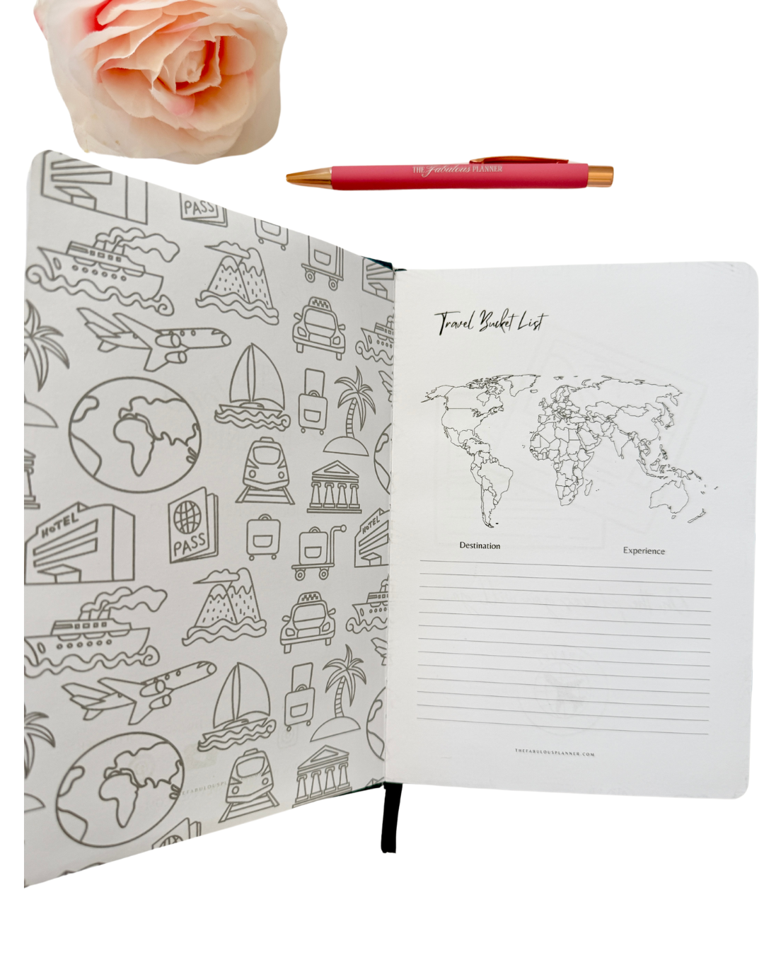Bon Voyage Travel Journal | Vacation Planner & Memory Keeping Book