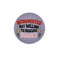 Introverted but Willing to Discuss Books Sticker | Book Lover Vinyl Decal