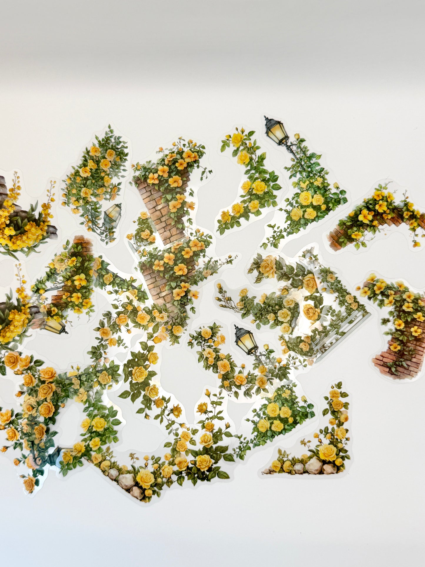 Secret Garden Clear Sticker Pack | Transparent Floral Stickers