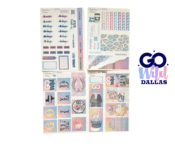Go Wild Dallas Sticker set - 8 sheets