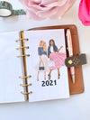 2023 Dated Yearly Chic Girls Monthly Planner
