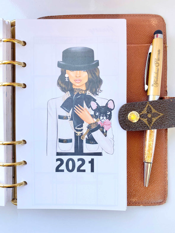 2023 Dated Chic Parisian Monthly Planner