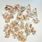 Vintage Floral Washi Sticker Pack | Transparent Journaling Stickers