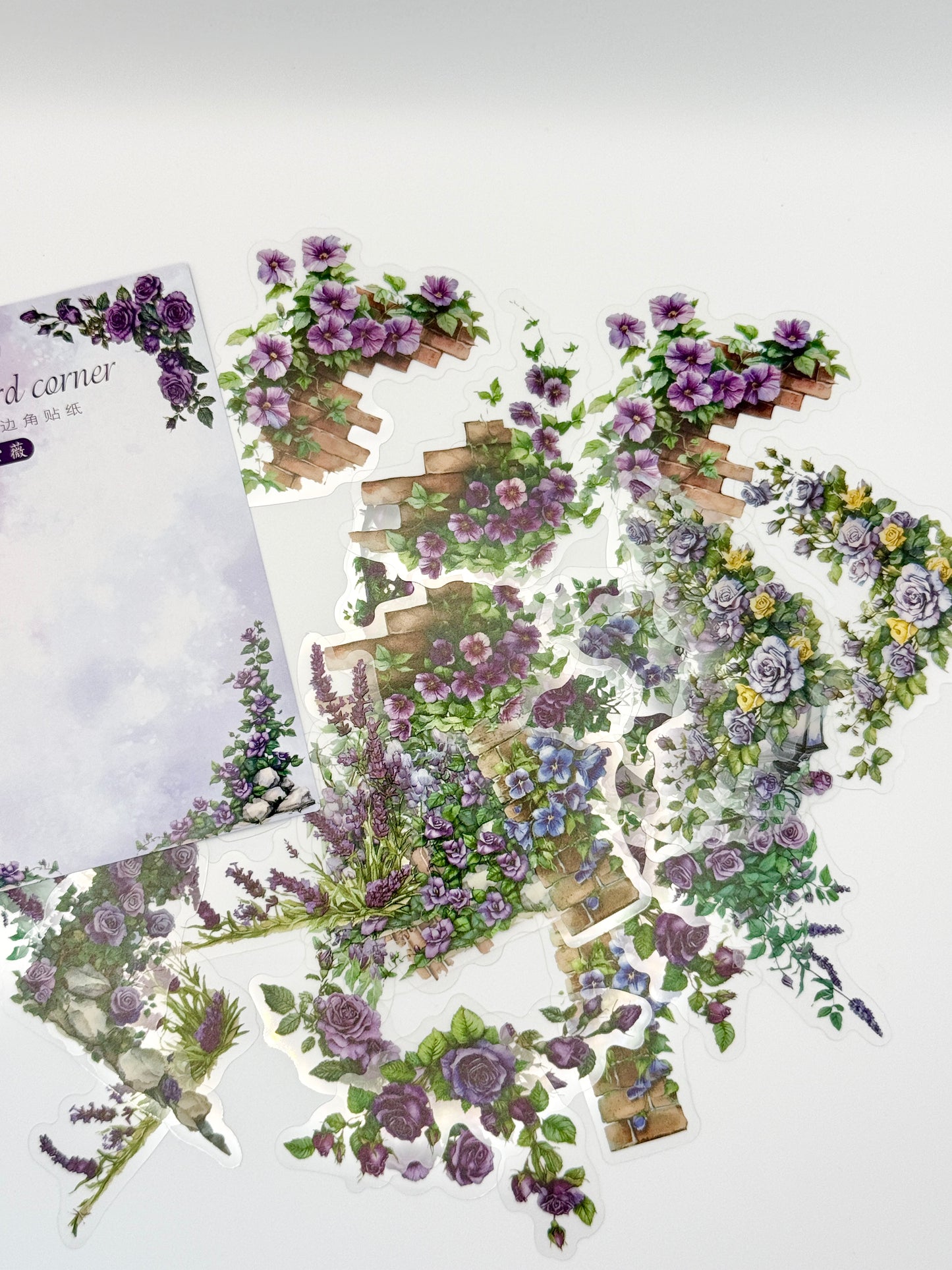 Secret Garden Clear Sticker Pack | Transparent Floral Stickers