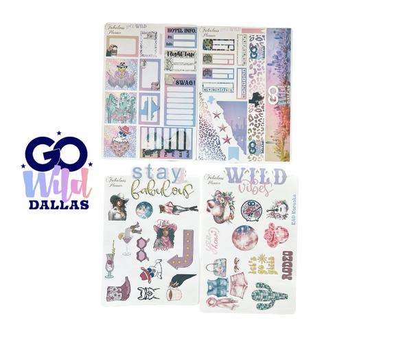 Go Wild Dallas Sticker set - 8 sheets