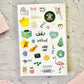 Functional & Colorful Sticker Kit - Set of 4 Pages