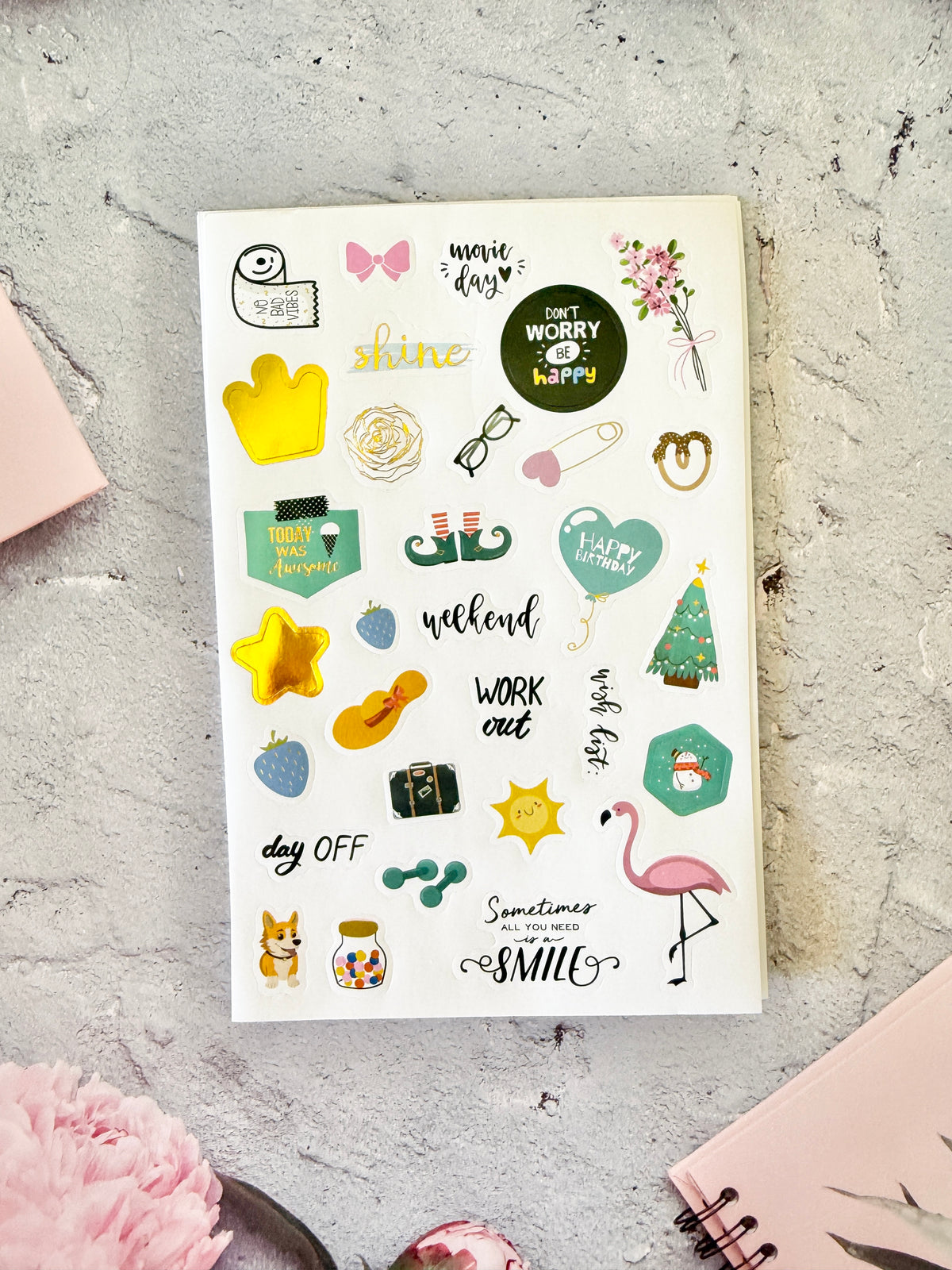 Sticker Kit Package Functional & Colorful Sticker Kit - Set of 4 Pages – The Fabulous Planner