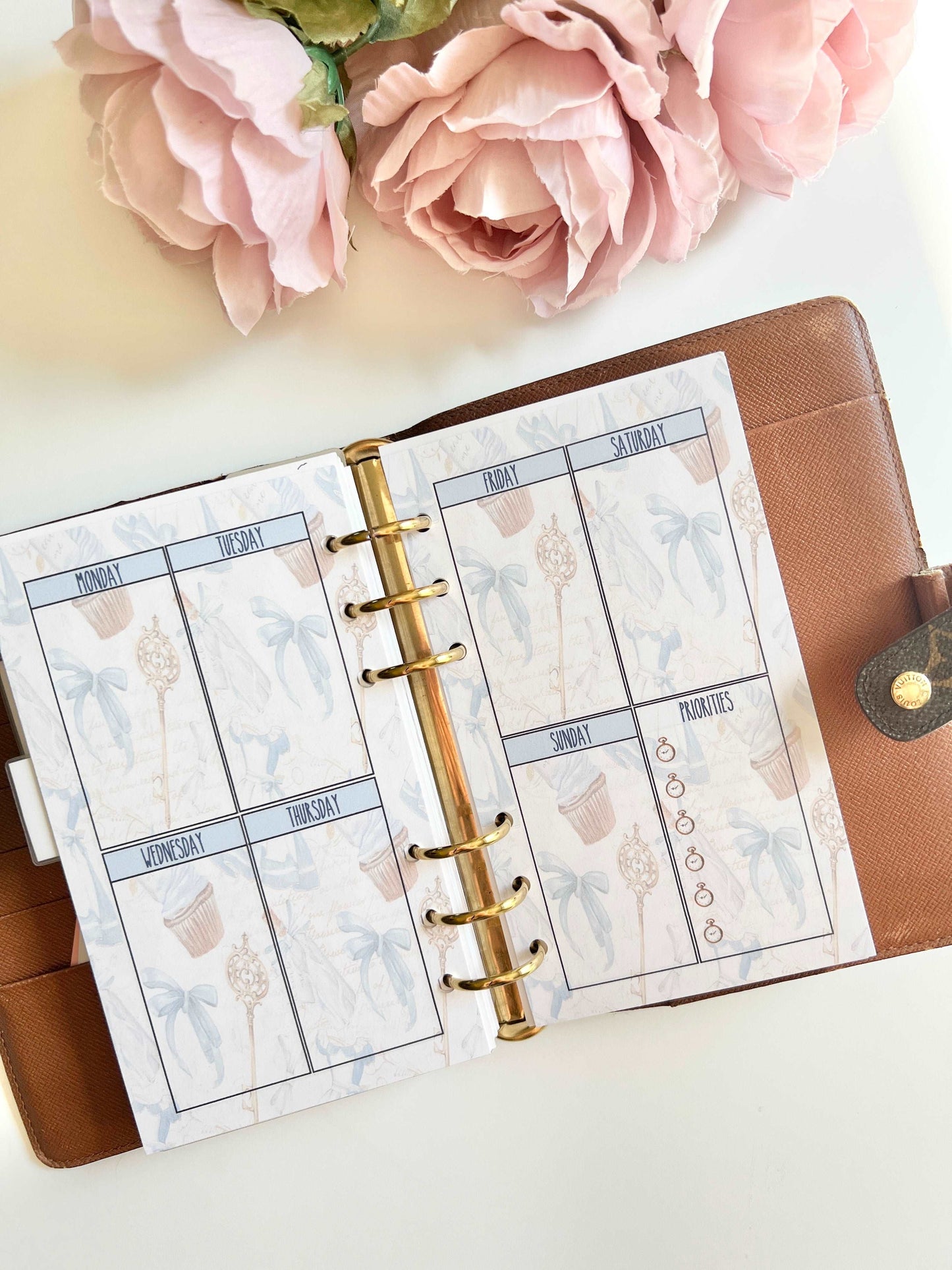 Alice in Wonderland Collection Planner Weekly Inserts