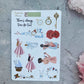 4 Sheets - Alice in Wonderland Planner Stickers Kit