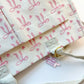 Bow & Go Craft Tote Bag | Coquette Pink Bow Organizer for Journaling & Crafts