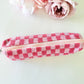 Checkered Pouch Knitted Pencil case