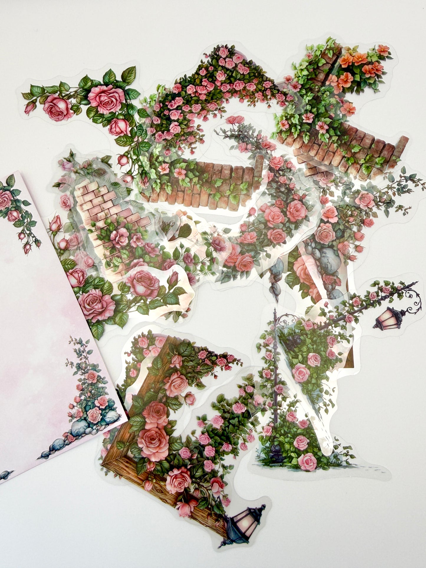 Secret Garden Clear Sticker Pack | Transparent Floral Stickers