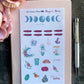 3 Sheet Magic Moon Sticker Sheet