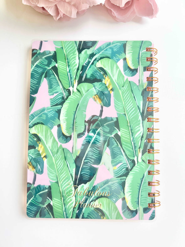 Beverly Hills Laminated Cover Spiral A5 Pink Pages Notebook