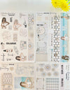 4 Sheets - Daisy Sunflower Summer Planner Stickers Kit