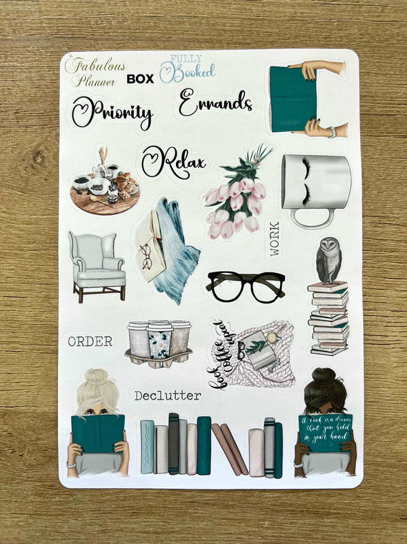 4 Sheets - Fully Booked Stickers Kit