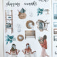 4 Sheets - Boho Girls Planner Stickers Kit