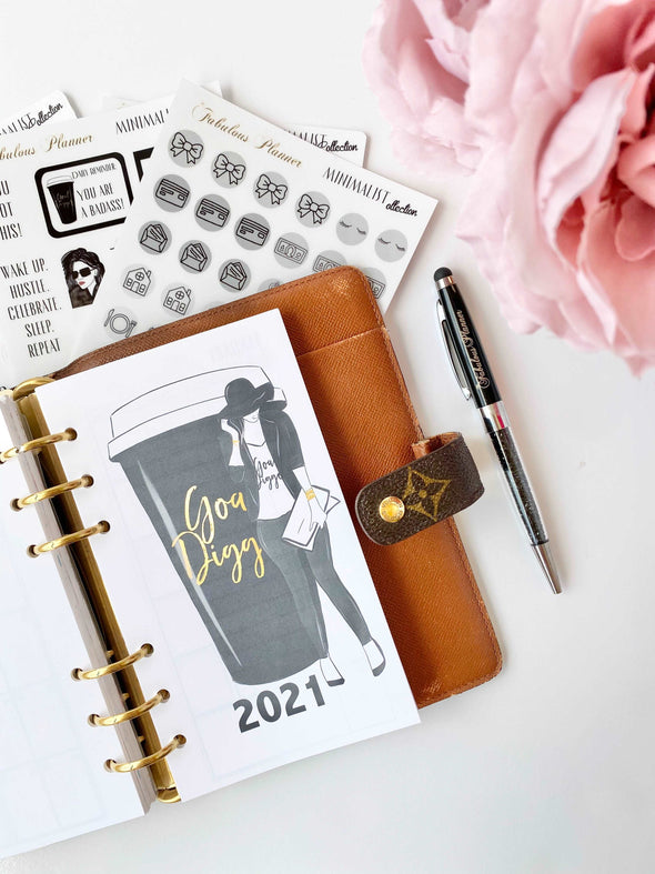 2023 Dated Yearly Goal Digger Monthly Inserts