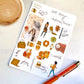 Autumn Fall Spice Stickers Kit - 4 sheets