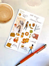 Autumn Fall Spice Stickers Kit - 4 sheets