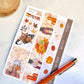 Autumn Fall Spice Stickers Kit - 4 sheets