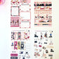 4 Sheets Take me to Paris Matte Stickers Kit