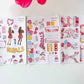 3 Sheets Galentines Day Stickers