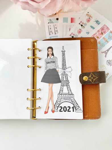 2023 Dated Yearly Spring in Paris Monthly Inserts
