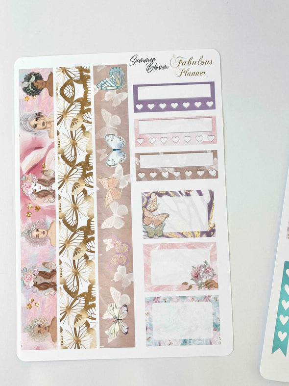 3 Sheets Miss Butterfly Planner Stickers