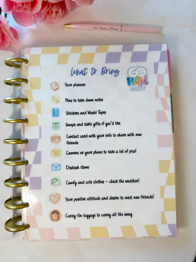 Go Wild Indy Dashboard - What to Bring