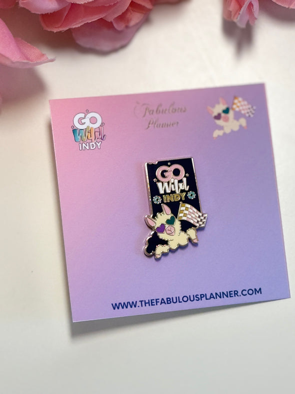 Exclusive Go Wild Indy Llama Hard Enamel Pin