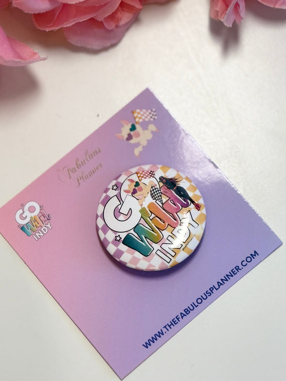 Go Wild Indy Exclusive Button