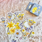 Spring Floral Yellow Flowers Die Cut Stickers
