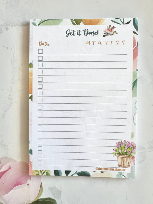 Get it done Checklist Notepad Memo Sticky Notes