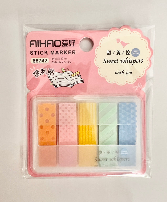 Rainbow Fun Sticky Flags Bookmarks