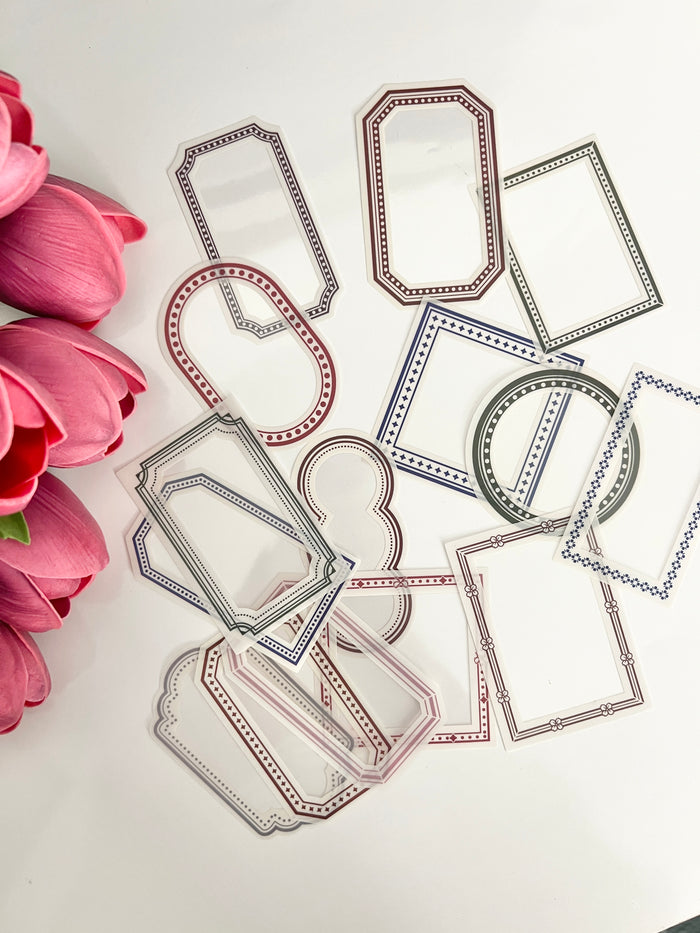 Clear Sticker Frames Scrapbook Accessories