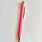 Pink Soft Rubbery Ballpoint Pen