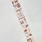 Red Roses and Butterfly Gold Foil Wide Washi Tape
