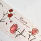 Red Roses and Butterfly Gold Foil Wide Washi Tape