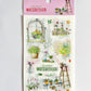 Watercolor House Plants Clear Stickers - 6 sheets