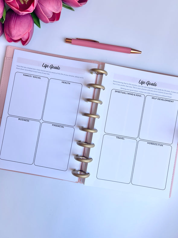 Undated Weekly and Monthly Discbound Planner