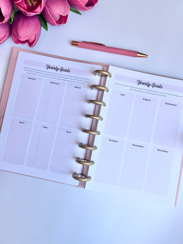 Undated Weekly and Monthly Discbound Planner