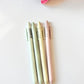 Biogradable Gel Click Recycled Pastel Speckle Pens - Set of 4