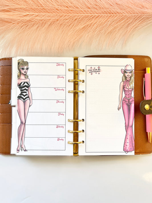 You can be Anything Pink Weekly Inserts
