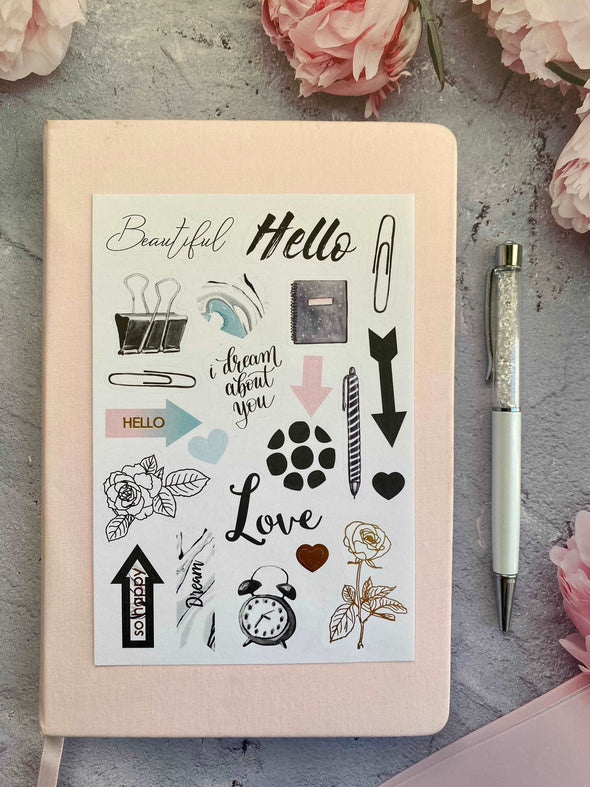 8 Sheets Functional Sticker Set for Planners