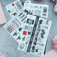 4 Sheets - Shopping is my Cardio Planner Stickers Kit