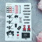 4 Sheets - Shopping is my Cardio Planner Stickers Kit